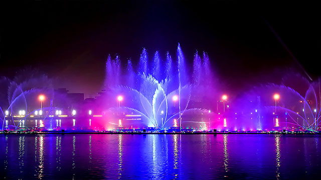 灯光在喷泉水景艺术中有哪些妙用？